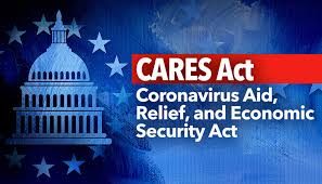 Cares Act Image with White House in Back Ground