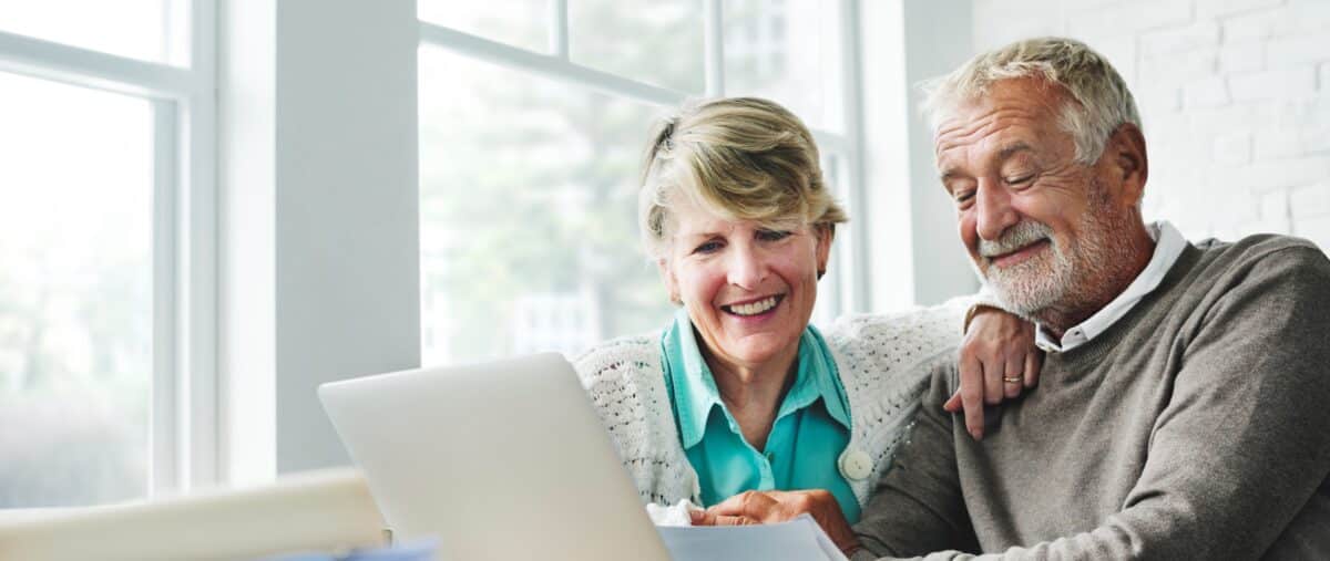 Sagicor Milestone 3 Year Annuity Retired Couple Looking at Computer Screen: Bethpage FCU CD Rates Featured Image