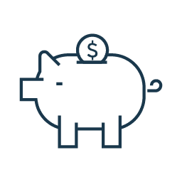 Piggy Bank for Fixed Annuity Icon