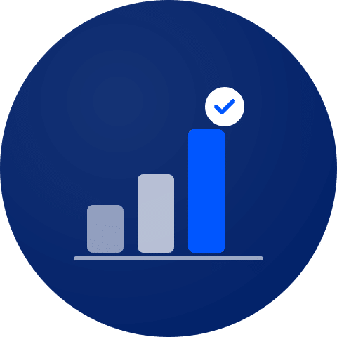 Step 1: Compare carriers icon - browse annuity rates from 90+ top annuity companies side by side