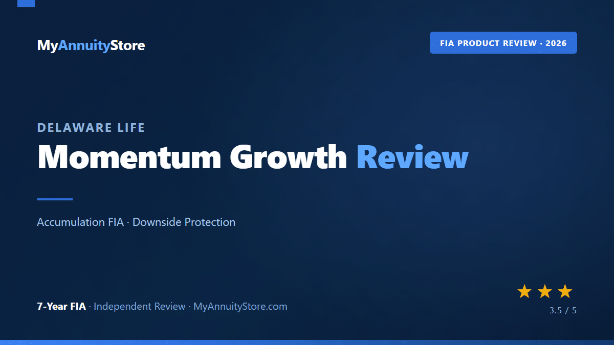 Delaware life momentum growth annuity review featured image with 3. 5 out of 5 star rating