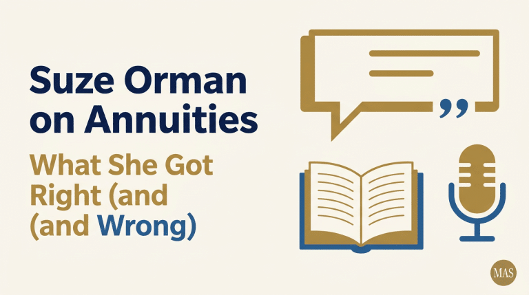 Suze Orman on annuities editorial analysis