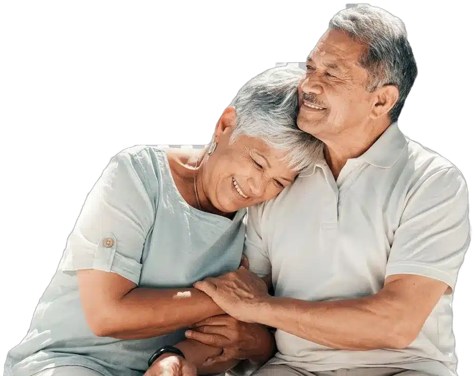 Older couple sharing a quiet moment