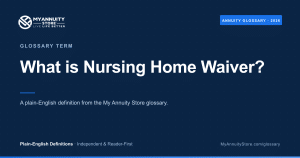 Nursing home waiver