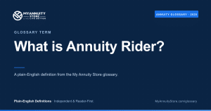 Annuity rider