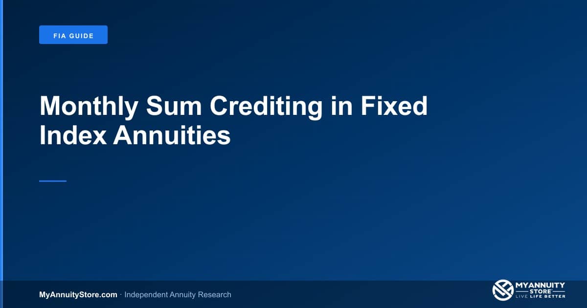 Monthly sum crediting in fixed index annuities - myannuitystore. Com