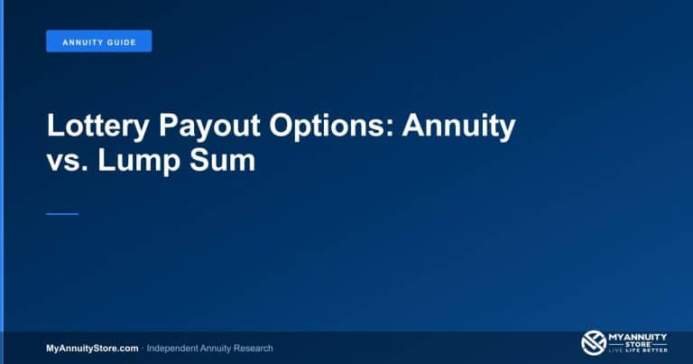Lottery payout options annuity versus lump sum comparison
