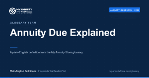 Annuity due