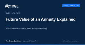 What is the future value of an annuity?