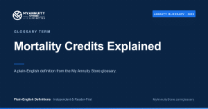 Mortality credits