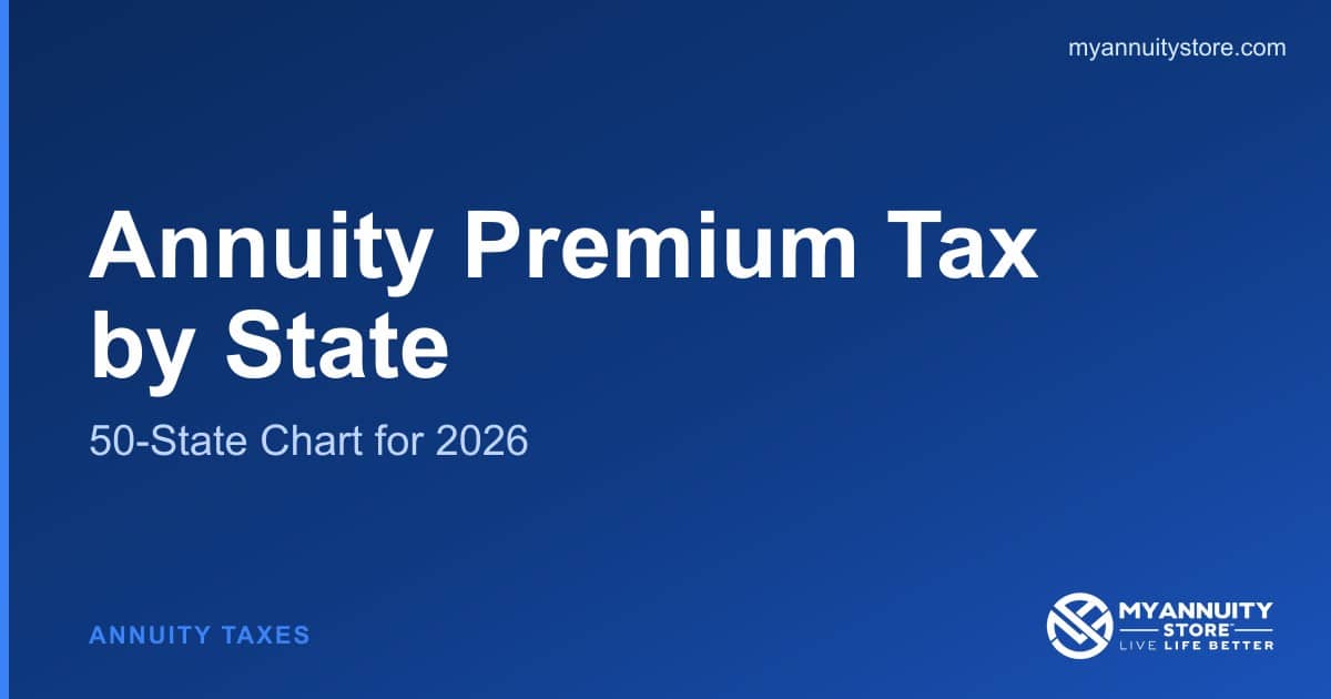 Annuity premium tax by state chart for 2026