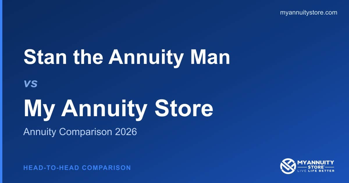 Stan the annuity man vs. My annuity store annuity comparison